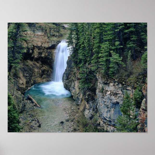 Wasserfall auf Falls Creek in Lewis und Clark Poster (Vorne)