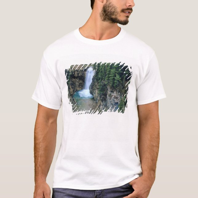 Wasserfall auf Falls Creek in Lewis und Clark T-Shirt (Vorderseite)