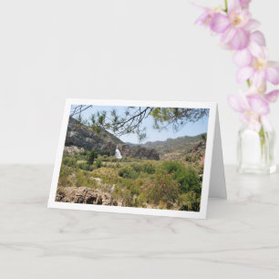 Wasserfall bei Domeño Viejo, Valencia, Spanien Karte