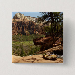 Wasserfall bei Emerald Pools im Zion National Park Button