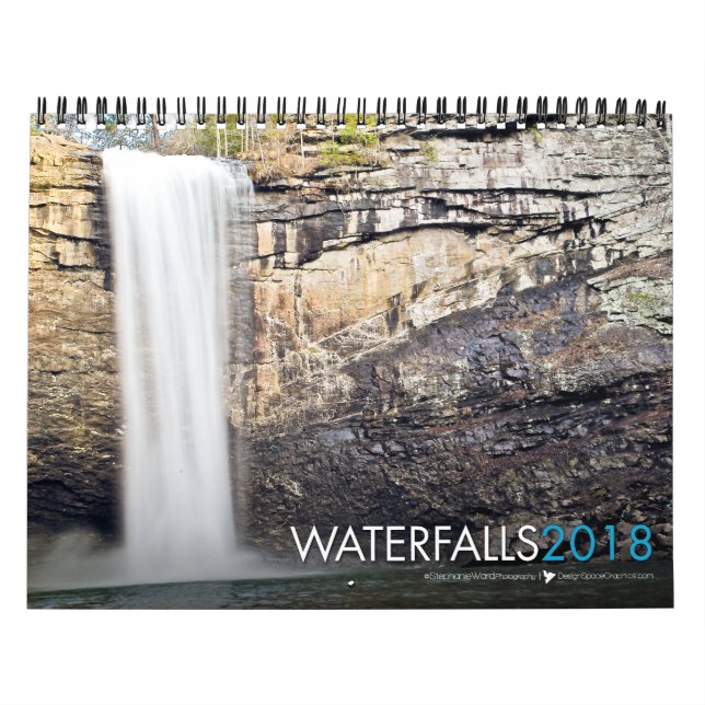Wasserfall-Bibel-Vers-Kalender 2018 Kalender (Titelbild)