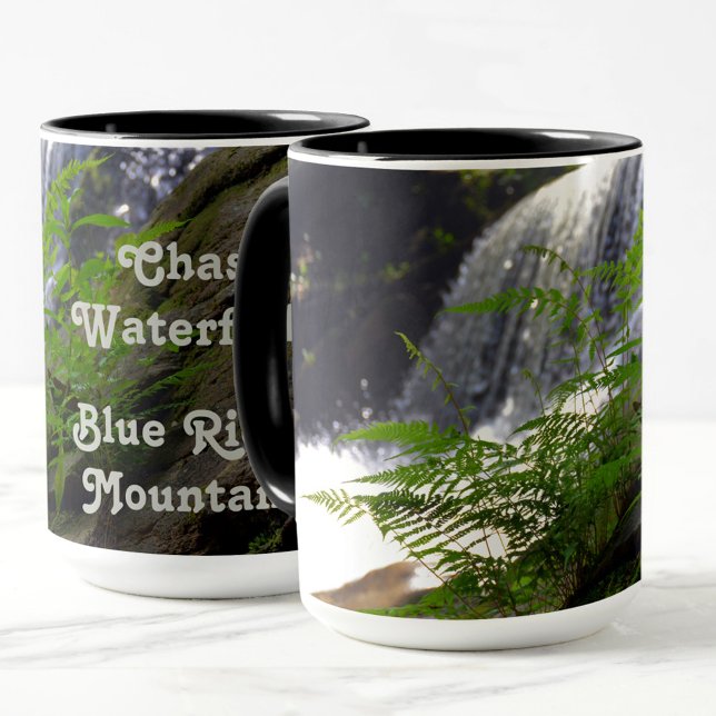 Wasserfall Blue Ridge Mountains NC Fotografisch Tasse (Von Creator hochgeladen)