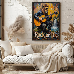 Wasserfall-Blues: Löwenzettel Poster