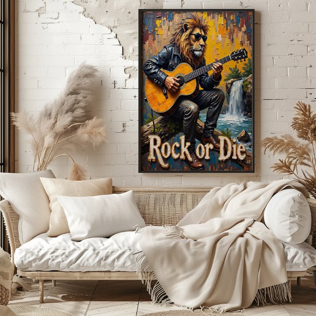 Wasserfall-Blues: Löwenzettel Poster (Von Creator hochgeladen)