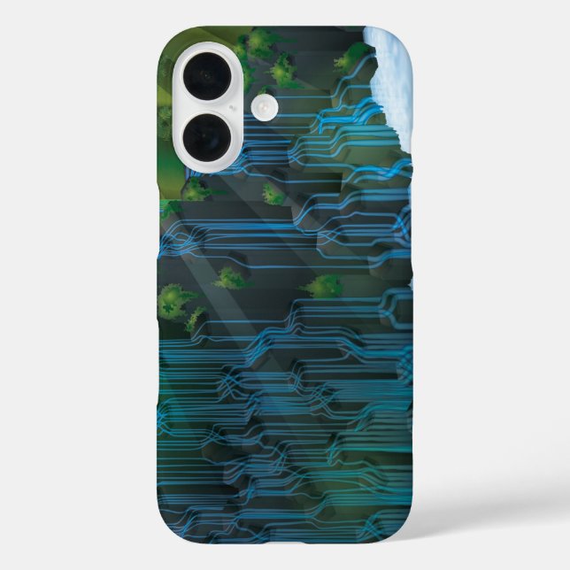 Wasserfall Case-Mate iPhone Hülle (Rückseite)