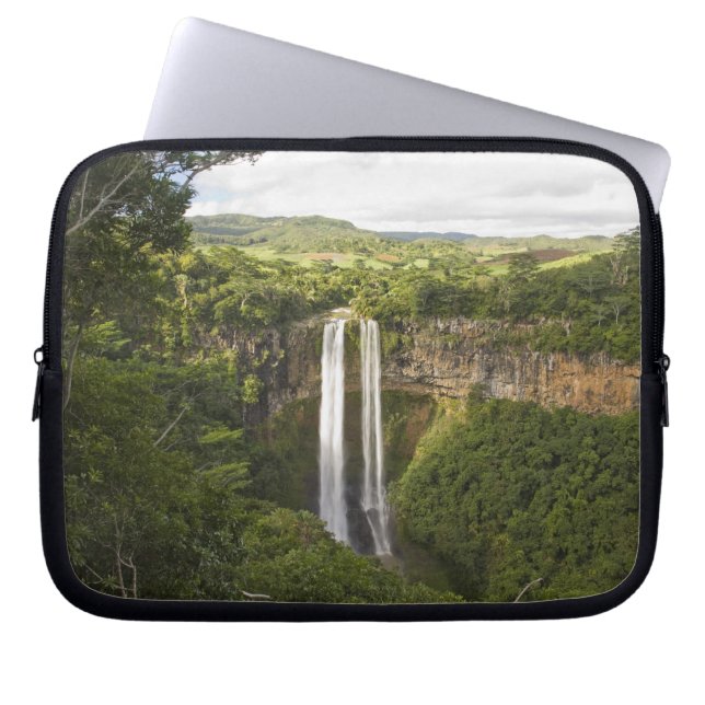 Wasserfall Chamarel am höchsten auf Mauritius, übe Laptopschutzhülle (Vorderseite)