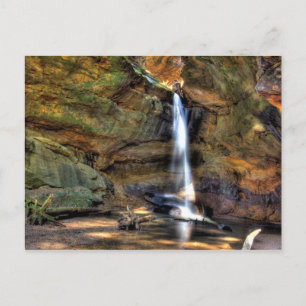 Wasserfall, Conkle's Hollow, Ohio Postkarte