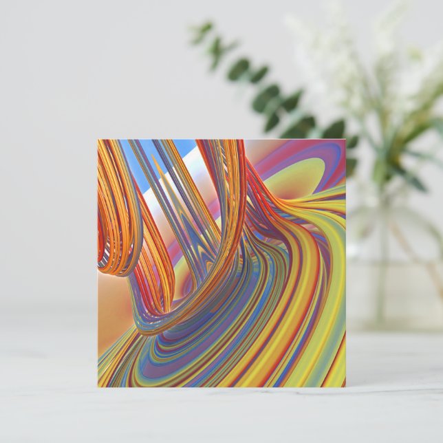 Wasserfall der Farbe Karte (Stehend Vorderseite)