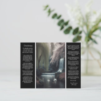 Wasserfall Desiderata: Petals, Pools und Friedlich Postkarte