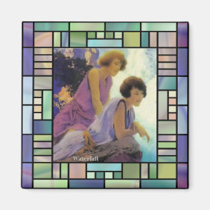 "Wasserfall", durch Maxfield Parrish Magnet