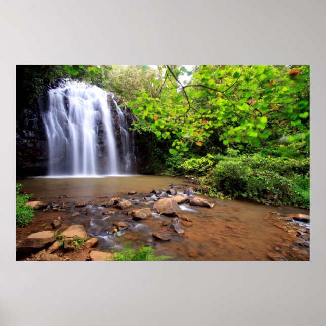Wasserfall Ellinjaa, Australien Poster (Vorne)