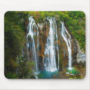 Wasserfall erhöhter Blick, Kroatien Mousepad