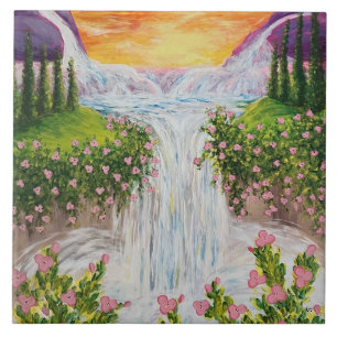 Wasserfall Fliese