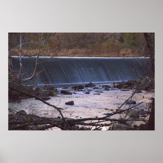 Wasserfall-Foto-Poster Poster (Vorne)