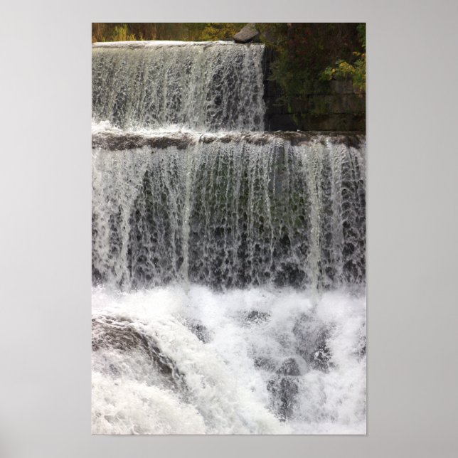 Wasserfall-Foto-Poster Poster (Vorne)
