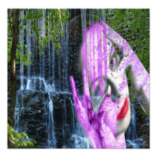 Wasserfall Fotodruck