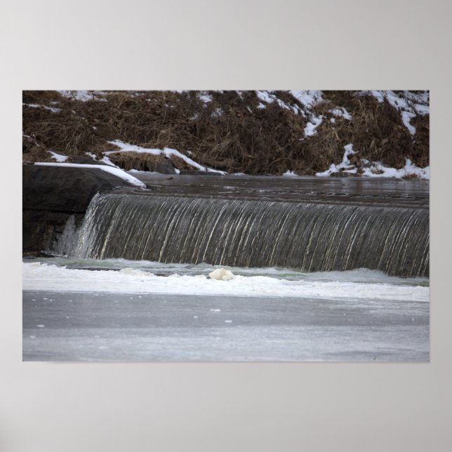 Wasserfall-Fotoplakat Poster (Vorne)