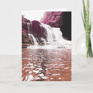 Wasserfall-Gedenkkarte Karte