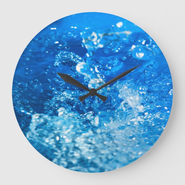 Wasserfall Große Wanduhr (Vorderseite)
