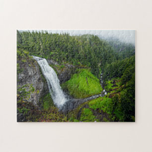 Wasserfall-Grünlandschaft Puzzle
