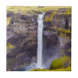 Wasserfall Haifoss, Island Fliese