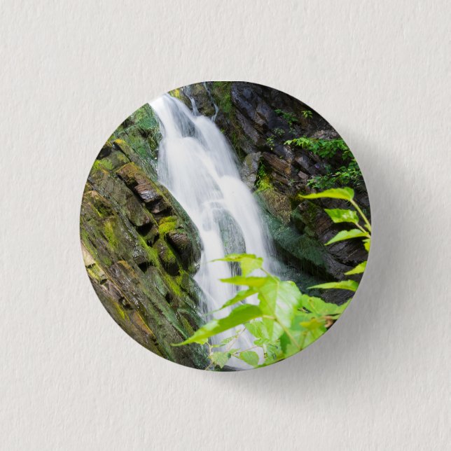 Wasserfall Hell's Gate Canyon Button (Vorderseite)