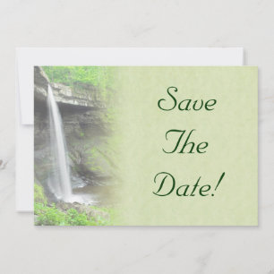 Wasserfall-Hochzeit - Save The Date Einladung