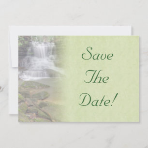 Wasserfall-Hochzeit - Save The Date Einladung