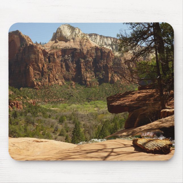 Wasserfall im Emerald Pools im Zion Nationalpark Mousepad (Vorne)