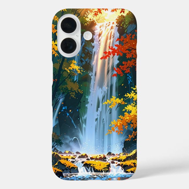Wasserfall im Herbst Case-Mate iPhone Hülle (Rückseite)