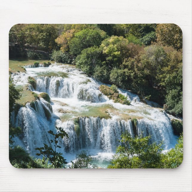 Wasserfall im Krka Nationalpark - Dalmatien, Kroat Mousepad (Vorne)