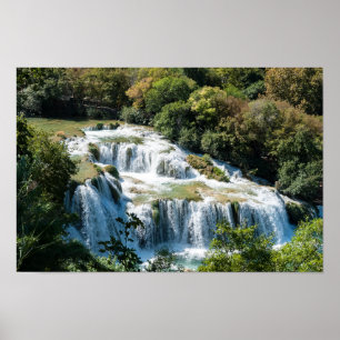 Wasserfall im Krka Nationalpark - Dalmatien, Kroat Poster