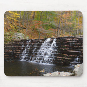 Wasserfall im Laurel Hill State Park I Mousepad