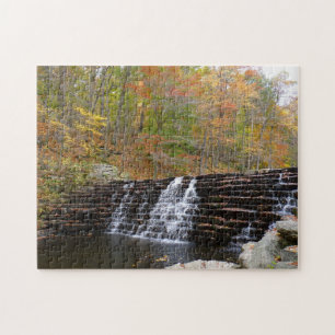 Wasserfall im Laurel Hill State Park I Puzzle