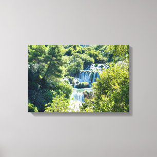 Wasserfall im Nationalpark Krka - Dalmatien, Kroat Leinwanddruck