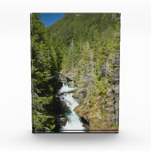 Wasserfall im olympischen Nationalwald Fotoblock