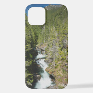 Wasserfall im olympischen Nationalwald iPhone 12 Hülle
