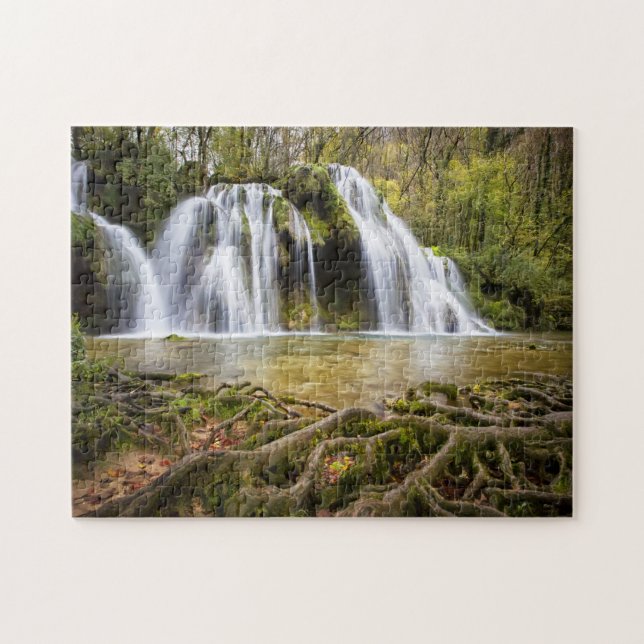 Wasserfall im Wald Puzzle (Horizontal)