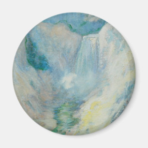 Wasserfall im Yellowstone von Twachtman, Vintage‑K Magnet