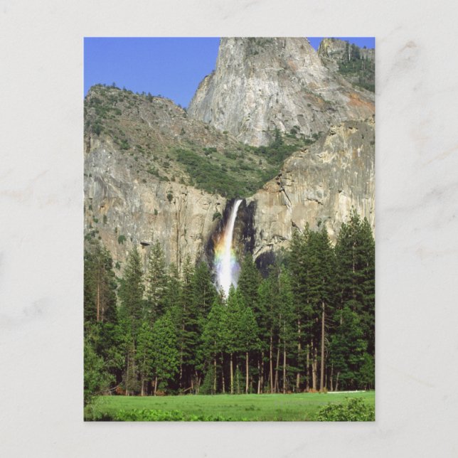 Wasserfall im Yosemite National Park, Kalifornien, Postkarte (Vorderseite)
