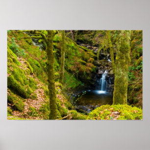 Wasserfall in Argyll, Schottland Poster