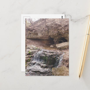 Wasserfall in Burlington, Iowa Postkarte
