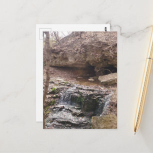 Wasserfall in Burlington, Iowa Postkarte