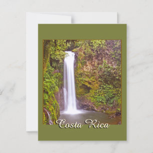 Wasserfall in Costa Rica Postkarte