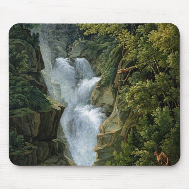 Wasserfall in den Bern-Hochländern, 1796 Mousepad (Vorne)