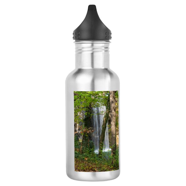 Wasserfall in der Holzwasserflasche Edelstahlflasche (Links)