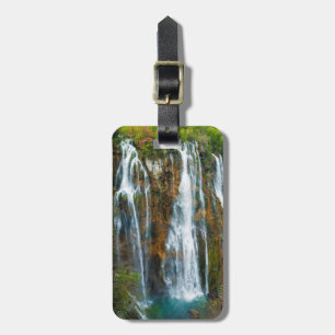 Wasserfall in erhöhter Ansicht, Kroatien Gepäckanhänger