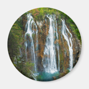 Wasserfall in erhöhter Ansicht, Kroatien Magnet