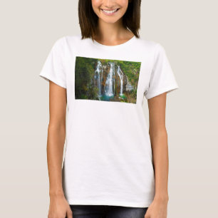 Wasserfall in erhöhter Ansicht, Kroatien T-Shirt