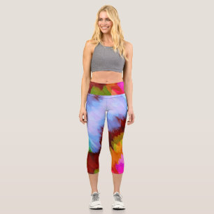 Wasserfall in Farbe, Natur 2 Capri Leggings